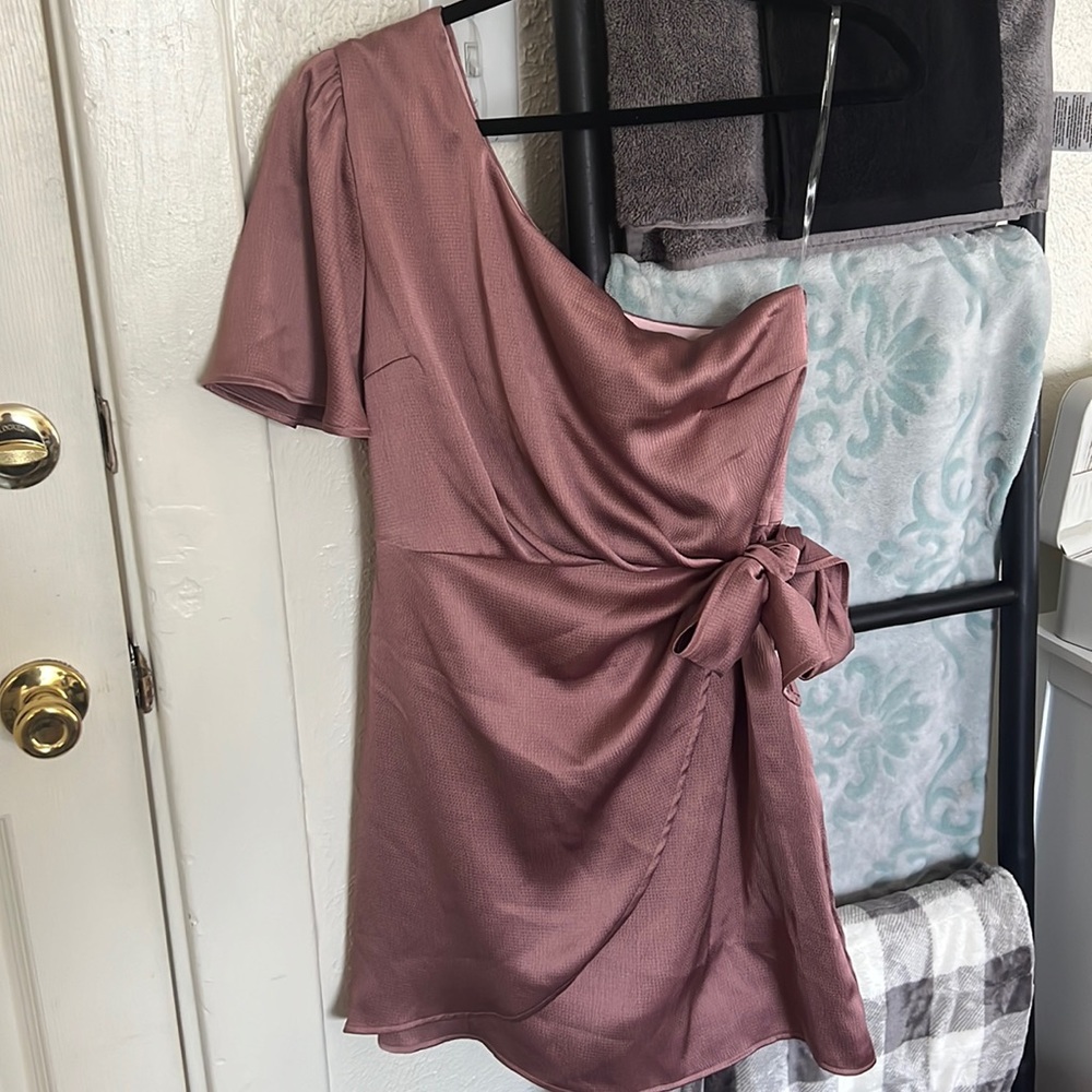 Dry Goods one shoulder cocktail dress